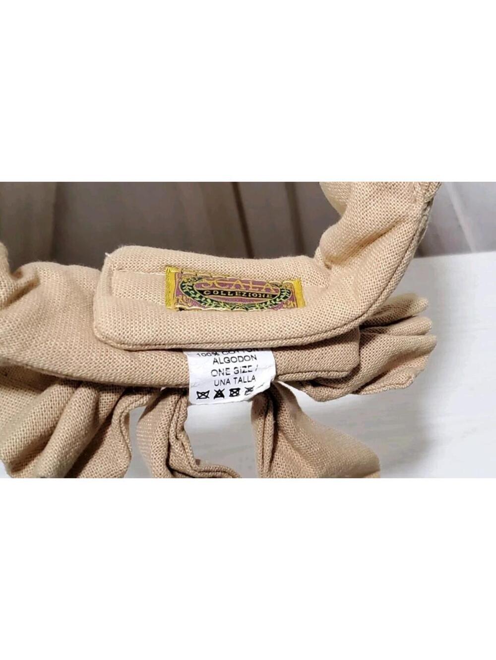 SCALA Natural Tan Sun Visor Cap Womens Hook/Loop Adjustable One Size Adora - Picture 4 of 4